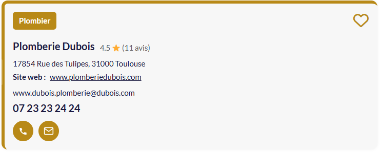 Fiche artisan pour tablette